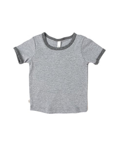 ringer tee - dark heather gray