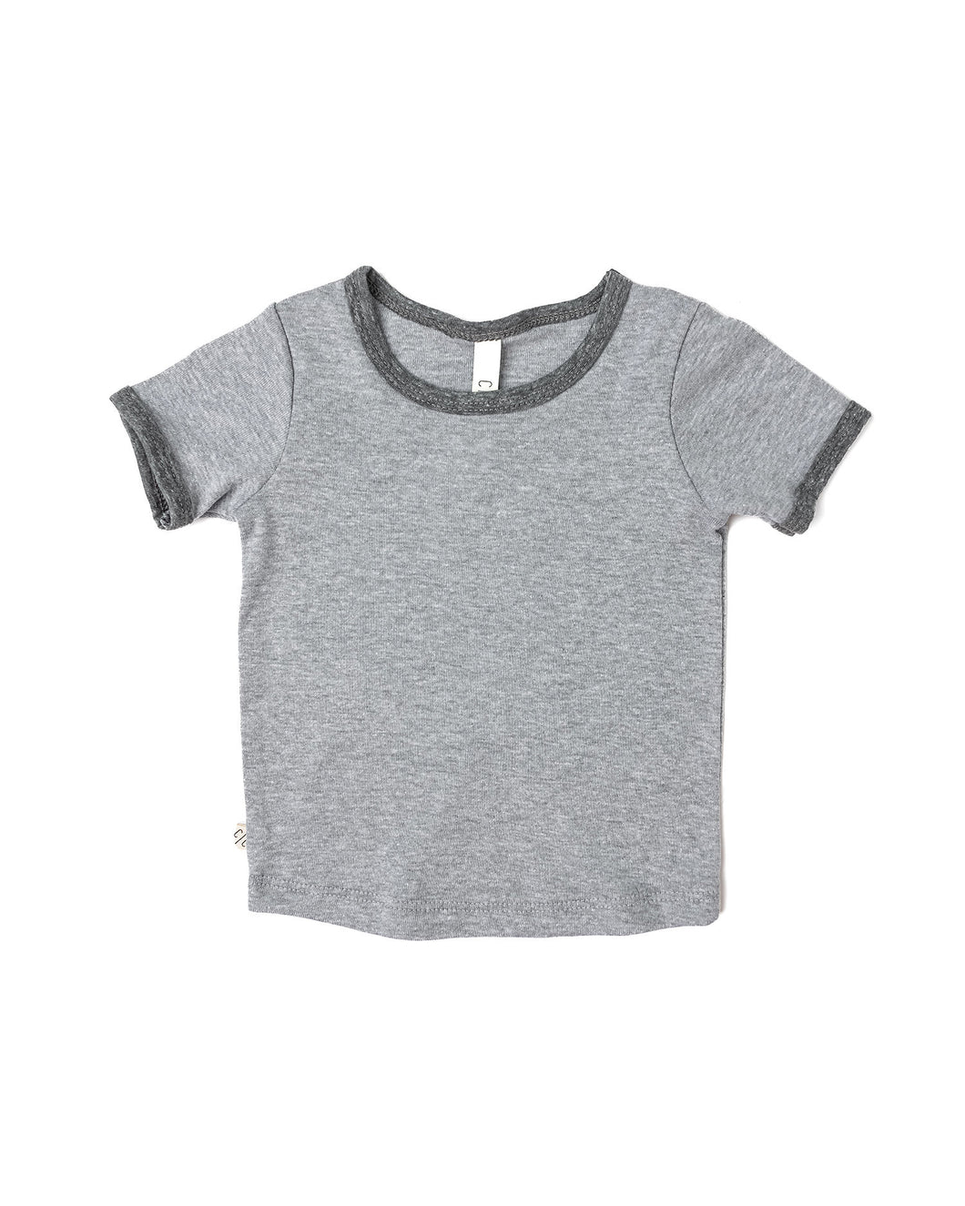 ringer tee - dark heather gray