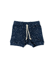 Load image into Gallery viewer, rib knit shorts - constellations on navy
