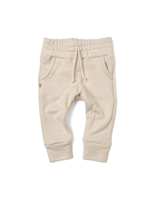 original jogger - cream - fleece terry