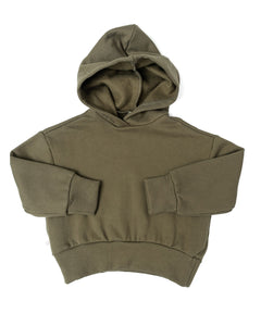 classic hoodie - caper - fleece terry