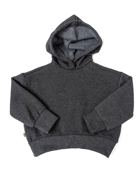 classic hoodie - granite - fleece terry