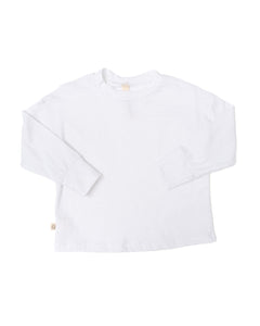 boxy long sleeve tee - shell