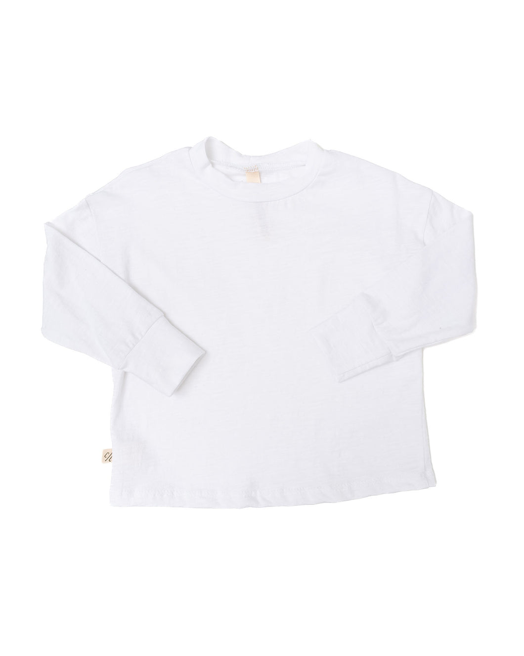 boxy long sleeve tee - shell