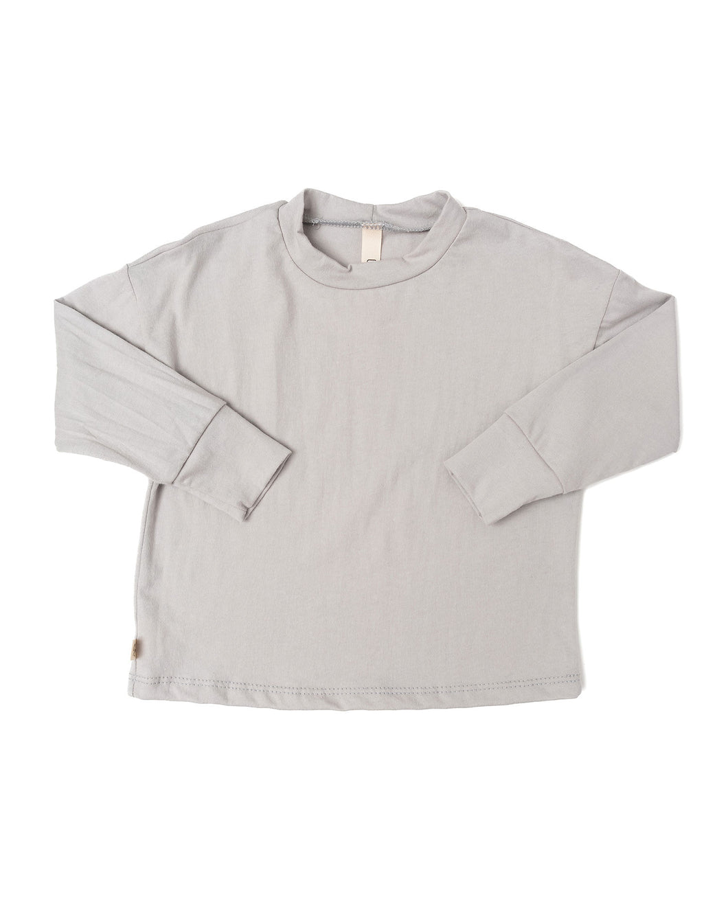 boxy long sleeve tee - nickel