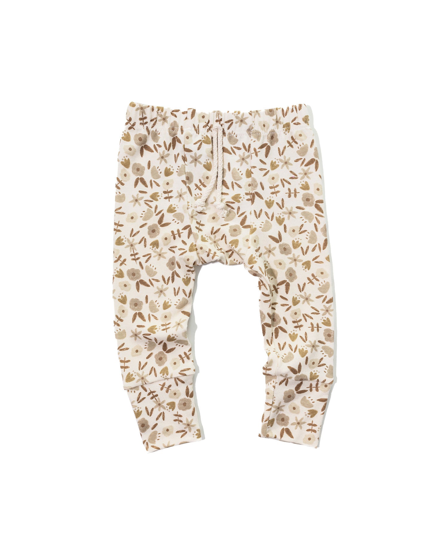 rib knit pant - neutral ditsy floral – Childhoods Clothing