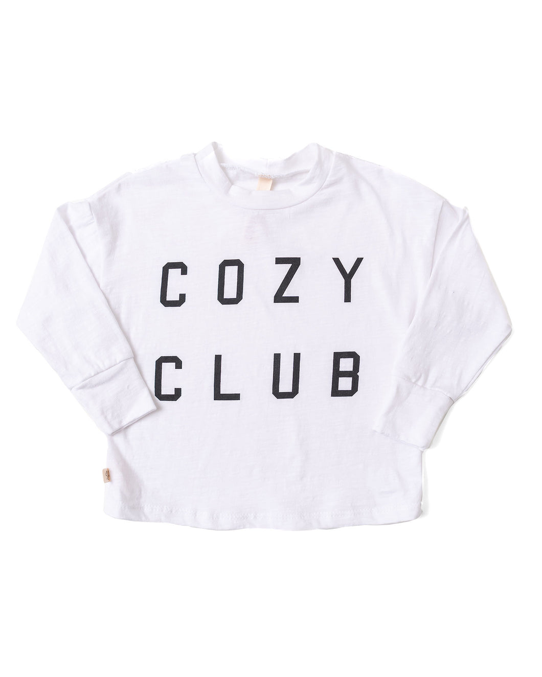 boxy long sleeve tee - club cozy on shell