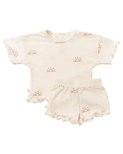 Load image into Gallery viewer, ruffle set - sunset on natural