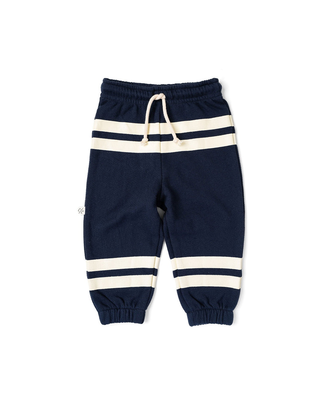 vintage sweatpants - shoreline stripe - league blue