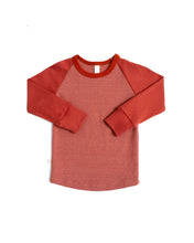 Load image into Gallery viewer, rib knit long sleeve tee - sunset - barn red