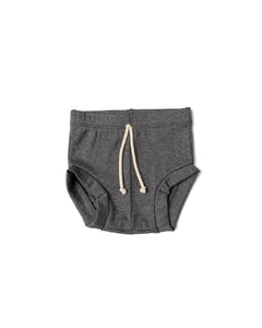 rib knit bloomers - iron gray