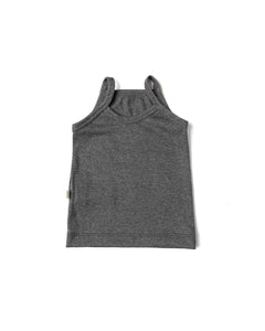 rib knit camisole - iron gray