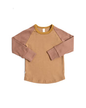 Load image into Gallery viewer, rib knit long sleeve tee - kraft - milk chocolate