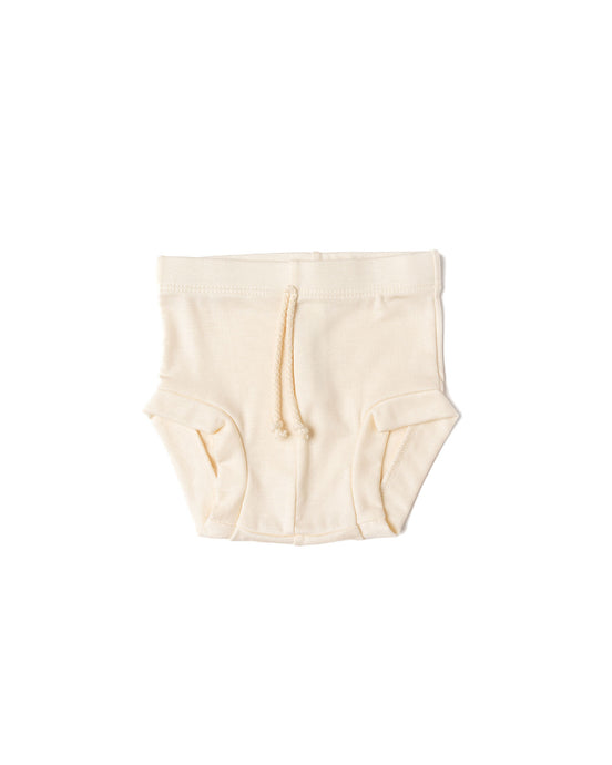 rib knit bloomers - natural