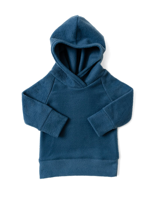 trademark raglan hoodie - lagoon - polar fleece