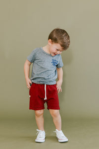 boy shorts - crimson