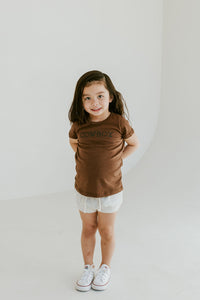 basic tee - cowboy on mocha