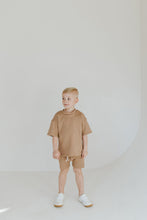 Load image into Gallery viewer, rib knit boy shorts set - kraft