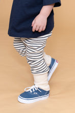 Load image into Gallery viewer, skinny sweats - narrow gray stripe