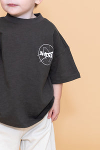 boxy tee - NASA - carbon