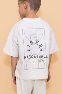 boxy tee - tigers basketball - dawn