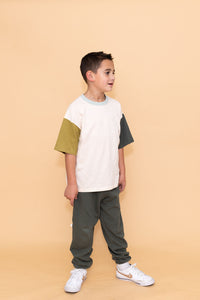 boxy tee - natural heritage moss