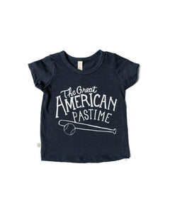 basic tee - the great american pastime on polo blue