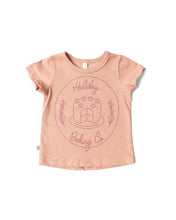 Load image into Gallery viewer, basic tee - holiday baking on shell pink