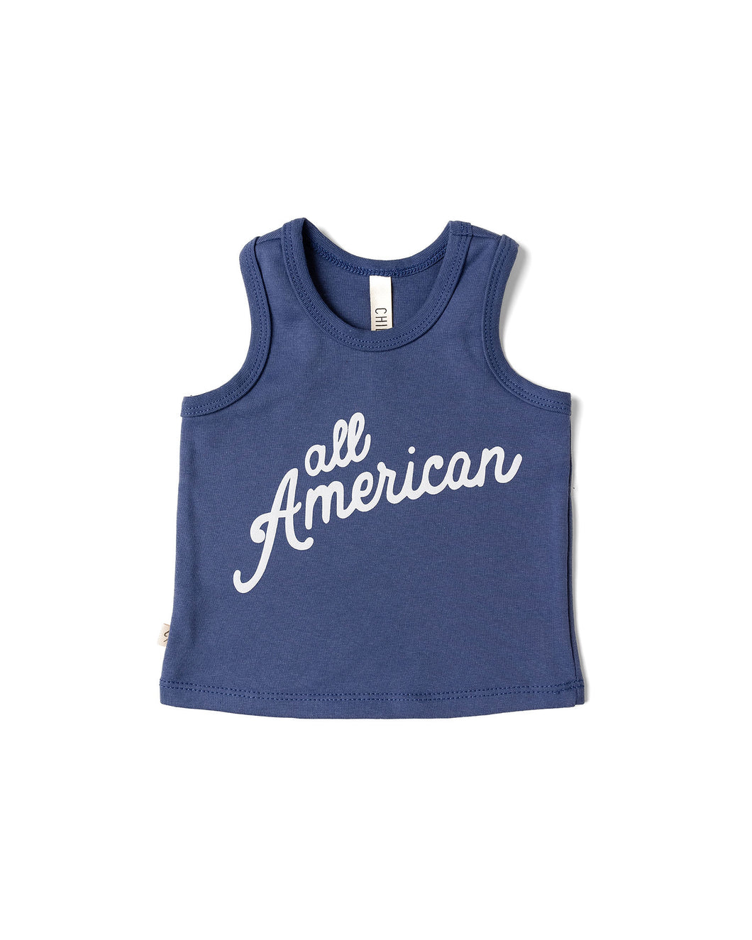 tank top - all american on ink blue
