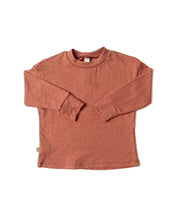 Load image into Gallery viewer, boxy long sleeve tee - red rock