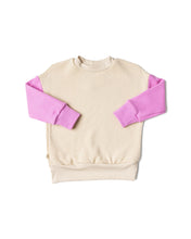 Load image into Gallery viewer, boxy sweatshirt - beige and disco