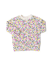 Load image into Gallery viewer, boxy sweatshirt - bright ditsy floral