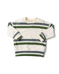 boxy sweatshirt - double stripe