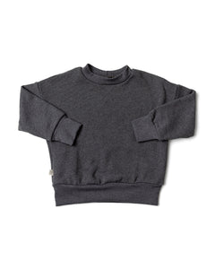 boxy sweatshirt - iron gray