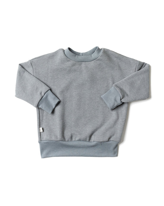 boxy sweatshirt - stone blue