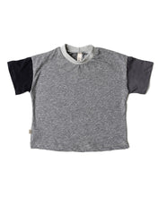 Load image into Gallery viewer, boxy tee - heather gray and pearl