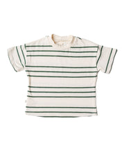 Load image into Gallery viewer, boxy tee - triple stripe on golf green