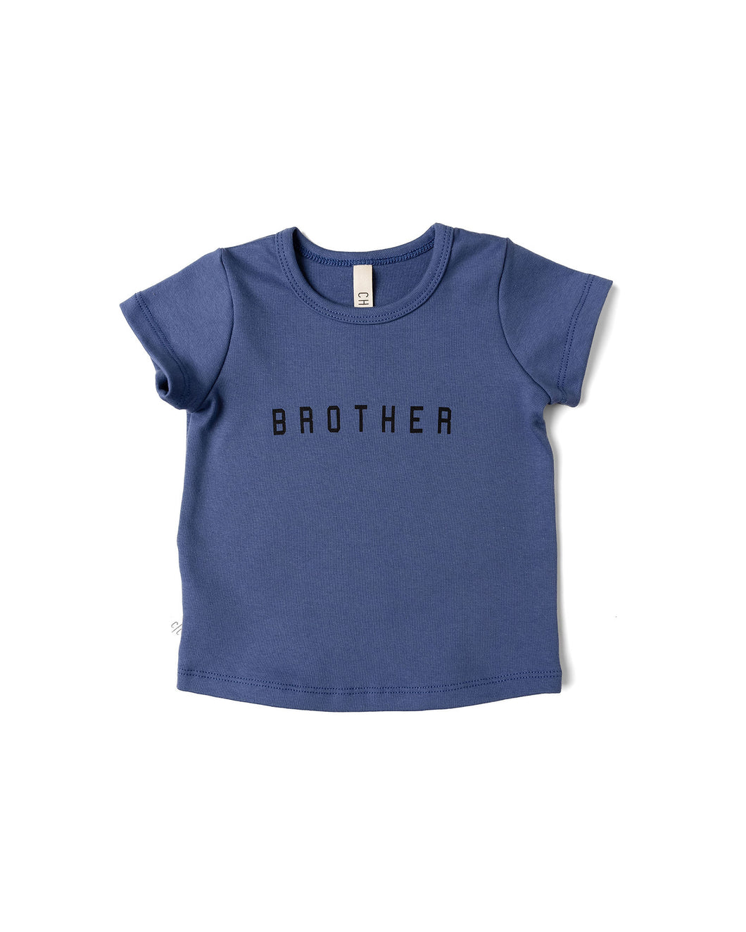 basic tee - brother on ink blue