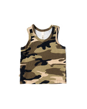 Load image into Gallery viewer, rib knit tank top -  camouflage