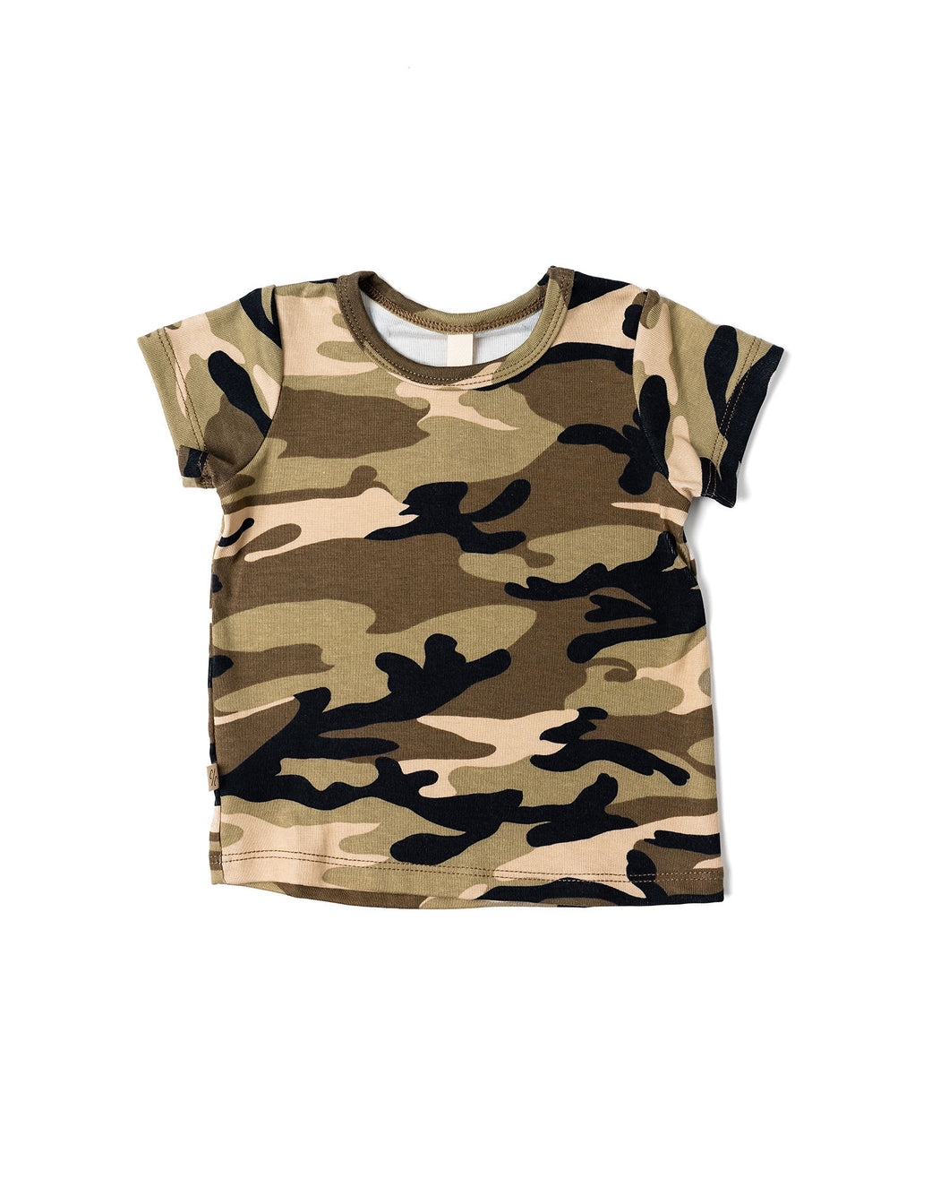 rib knit tee - camouflage