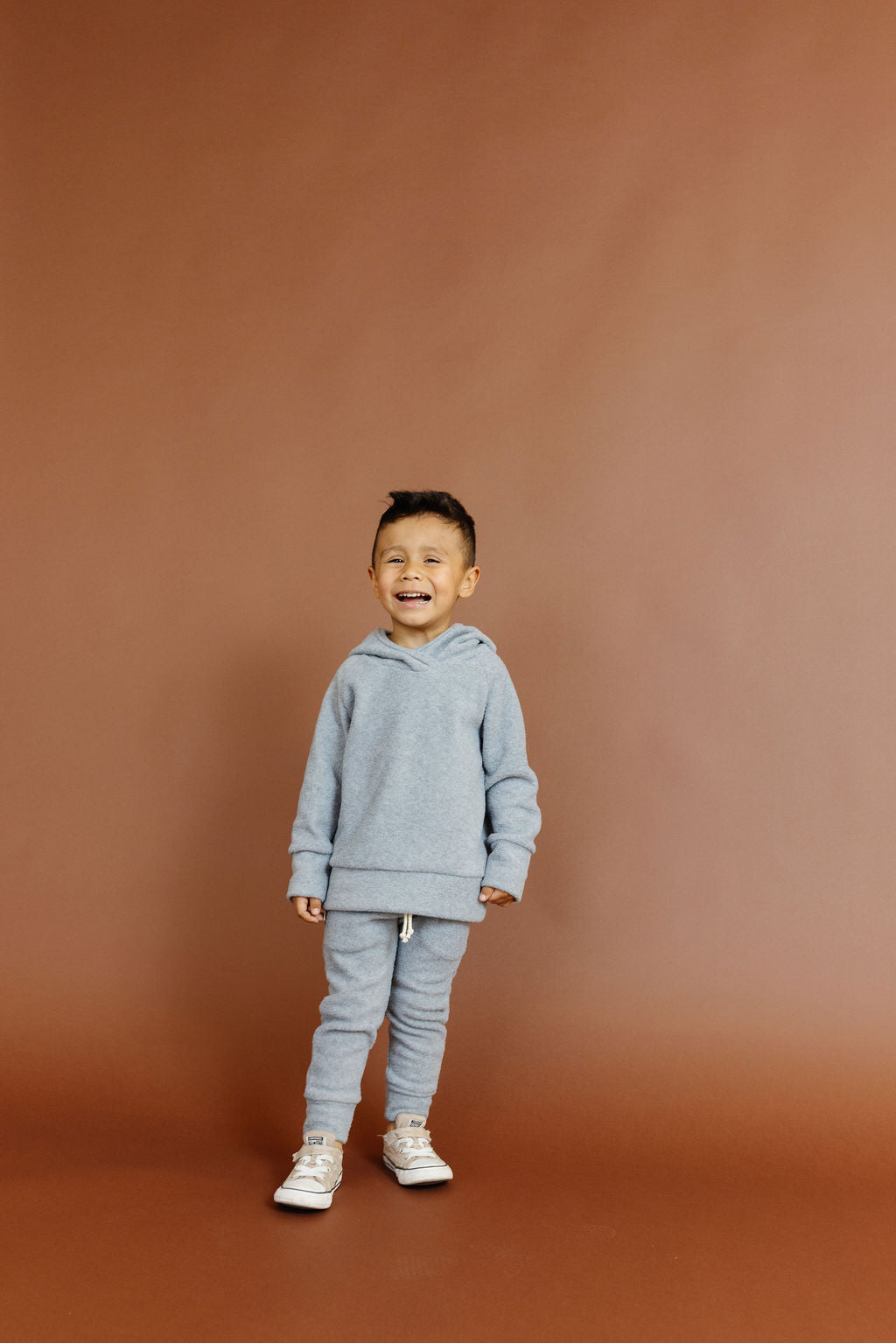 trademark raglan hoodie - ash - polar fleece