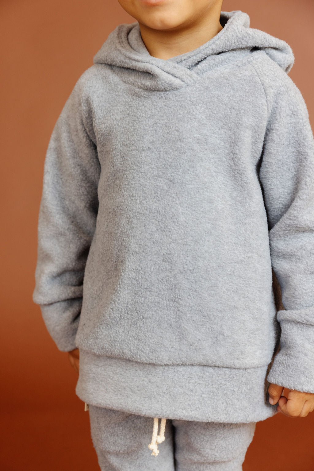 trademark raglan hoodie - ash - polar fleece