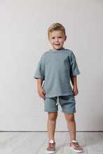 Load image into Gallery viewer, rib knit boy short set - anchor