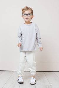 boxy long sleeve tee - nickel