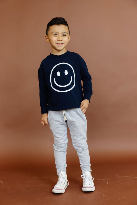 boxy long sleeve tee - smile on sailor