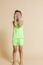 Load image into Gallery viewer, french terry retro short - neon green