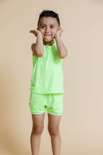 Load image into Gallery viewer, french terry retro short - neon green
