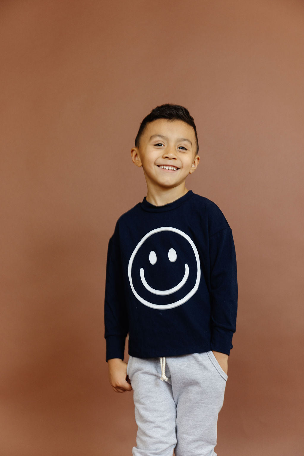 boxy long sleeve tee - smile on sailor