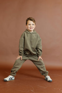 vintage sweatpant - caper - fleece terry