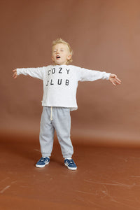 boxy long sleeve tee - club cozy on shell